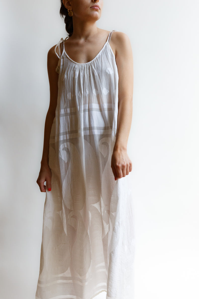 Joshi Slip Dress Mango Jamdani