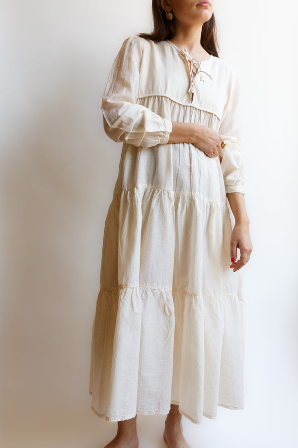 Joshi Vintage Dress Cotton Silk