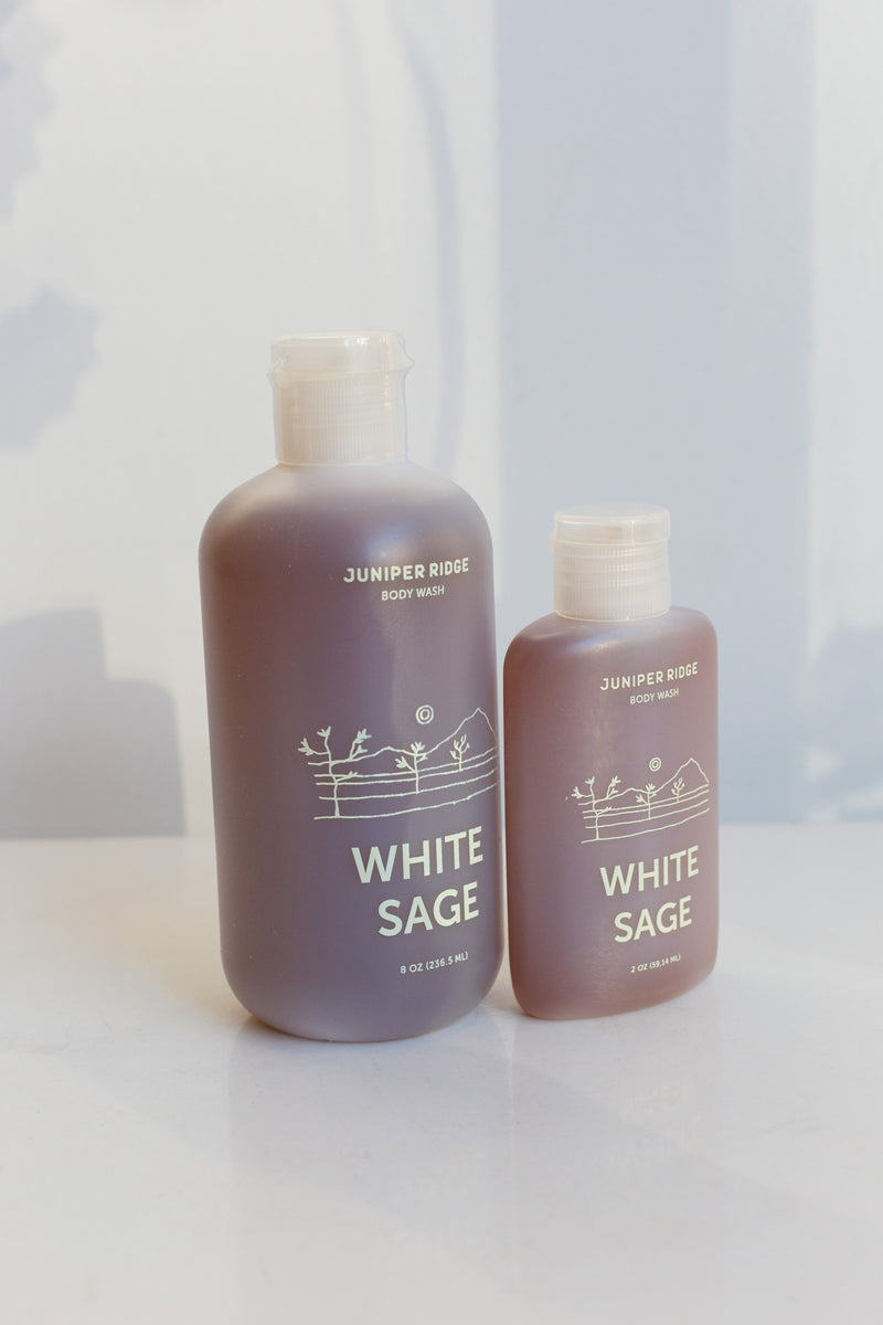 Bottles of White Sage Juniper Ridge Body Wash