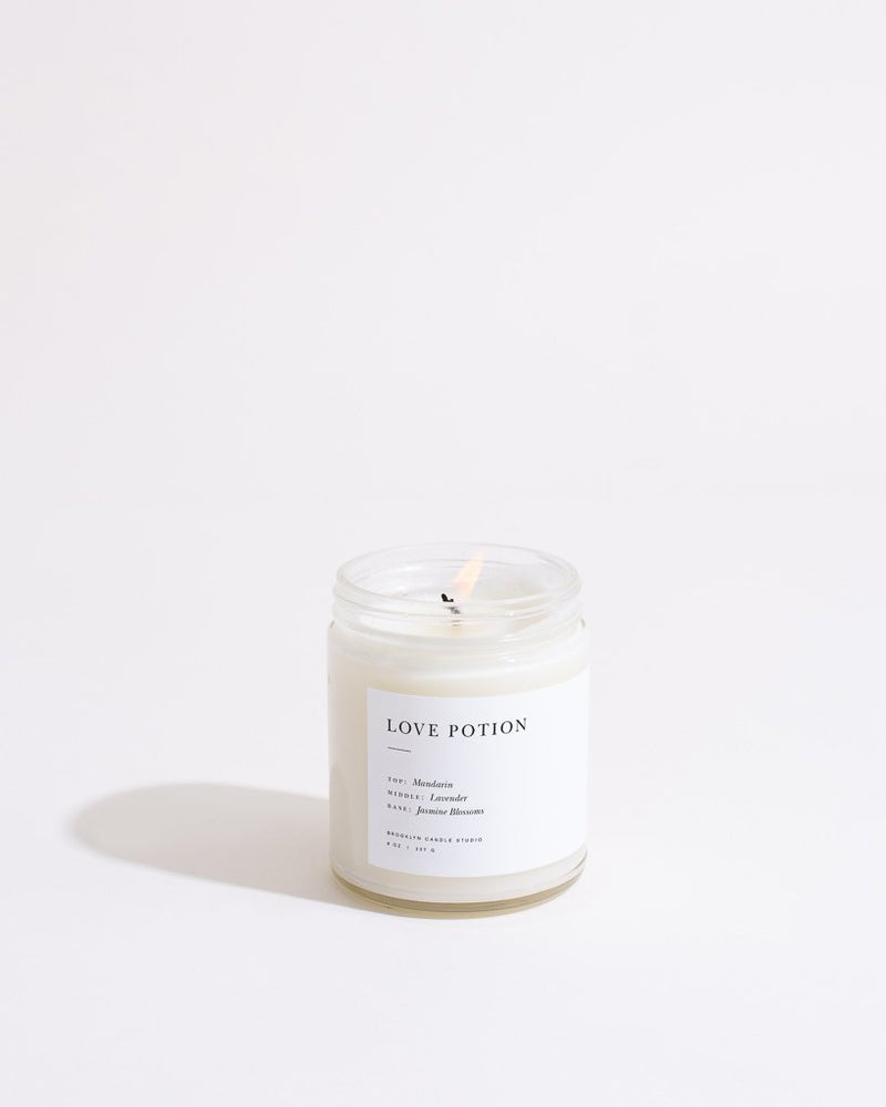 A Brooklyn Candle Studio jar in Love Potion scent