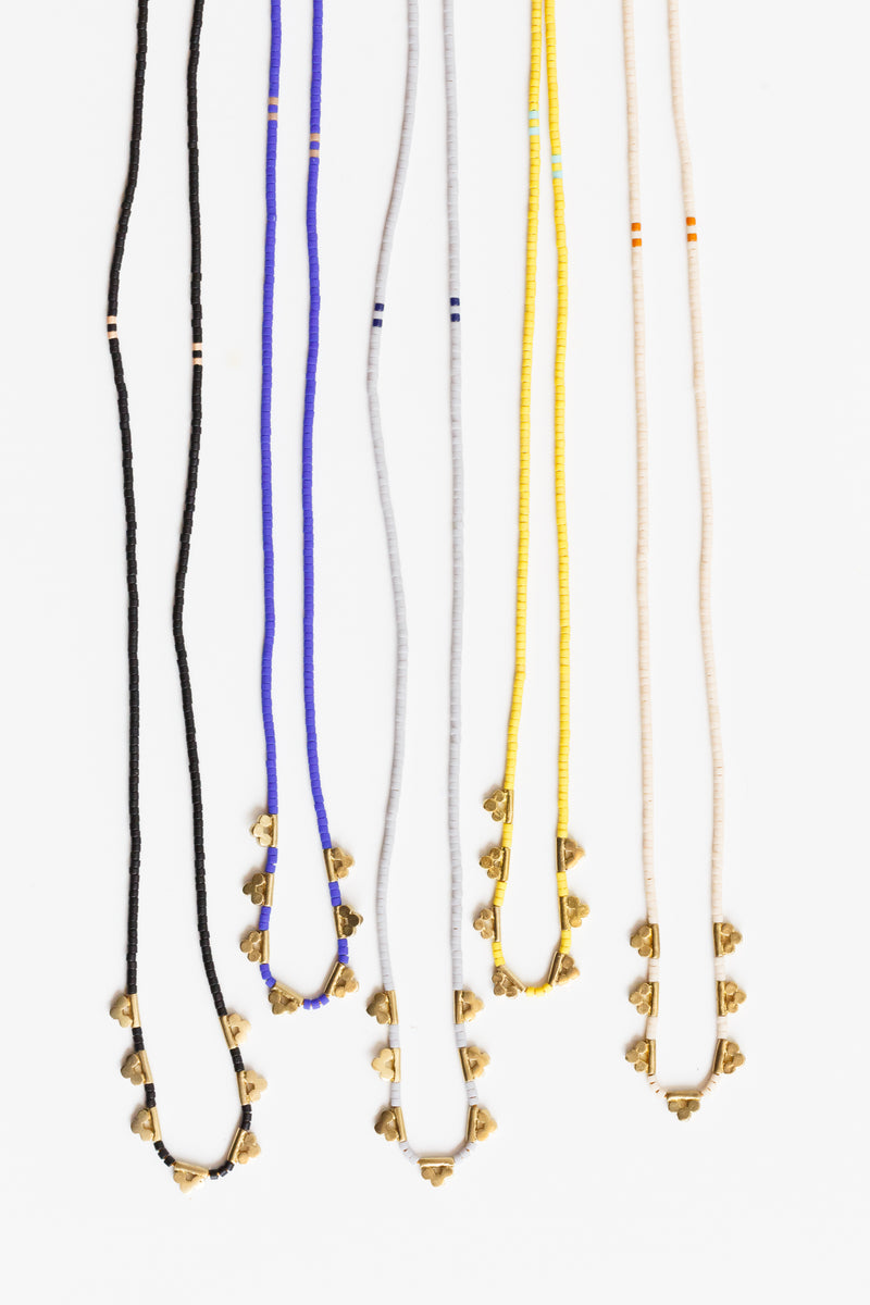 Satomi Lucky Loop Glass Beaded Necklaces