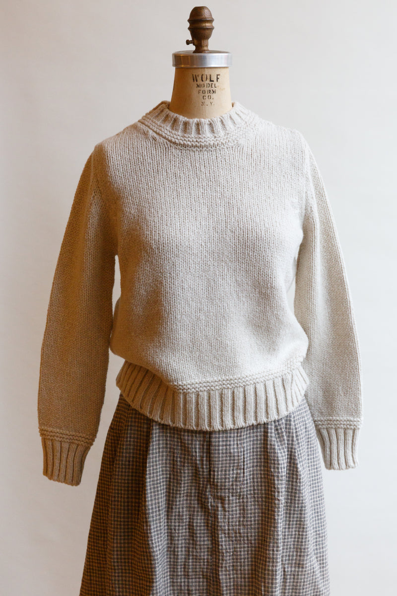 Beautiful cashmere and Virgin wool sweater handcrafted by McConnell Woollen Mills