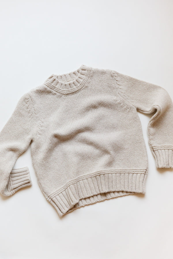 Beautiful cashmere and Virgin wool sweater handcrafted by McConnell Woollen Mills