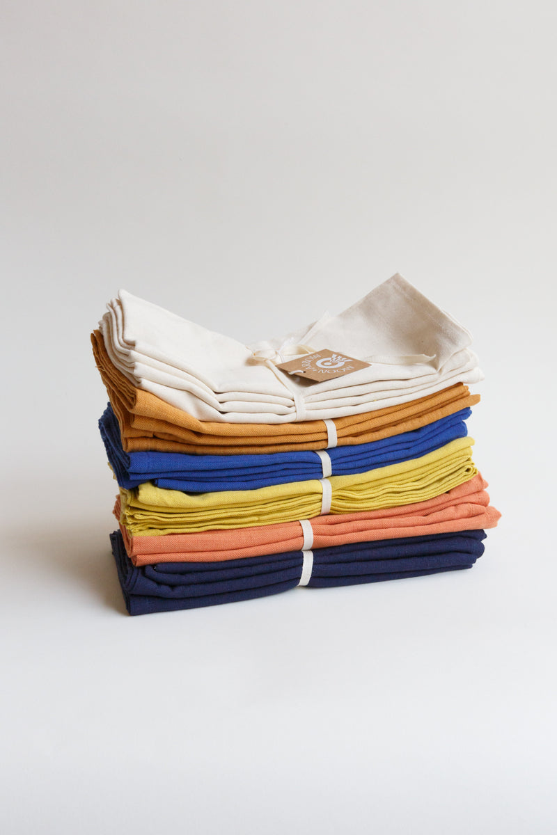  Handmade Cloth Napkins, 100% Cotton Linen Napkins