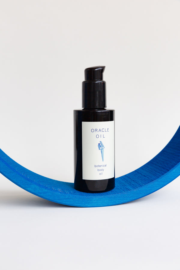 Oracle Botanical Body Oil blends antioxidant-rich elements from the Grecian mountains and Aegean Sea 