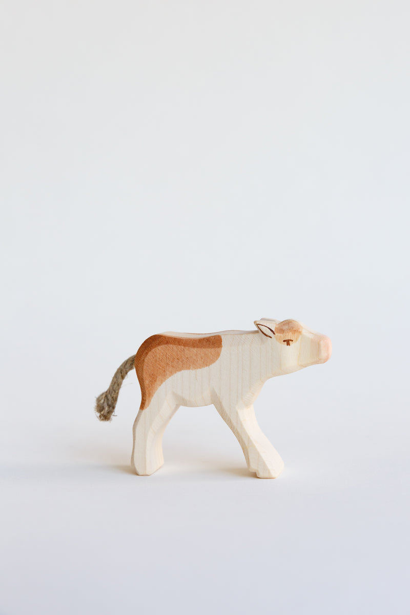 An Ostheimer calf figure children's toy hand-crafted in Germany