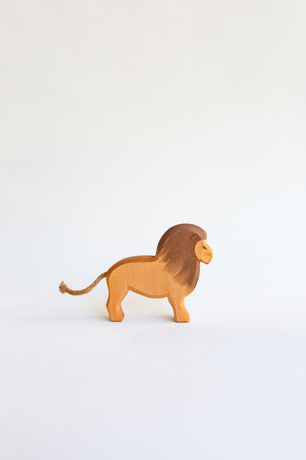 An Ostheimer male lion figure children's toy hand-crafted in Germany