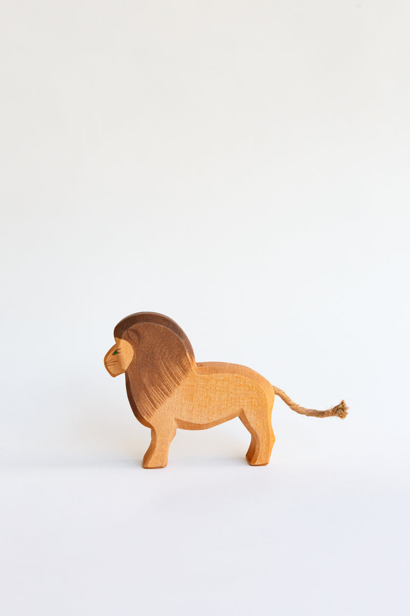 An Ostheimer male lion figure children's toy hand-crafted in Germany