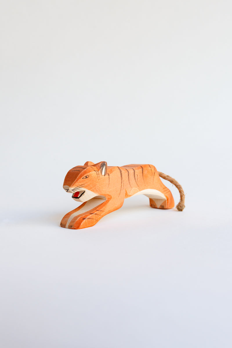 An Ostheimer tiger figure children's toy hand-crafted in Germany