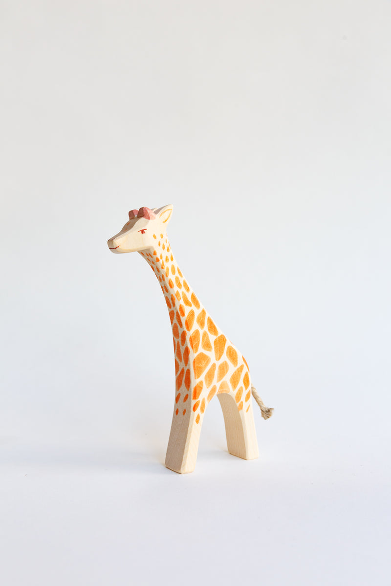 An Ostheimer running giraffe figure children's toy hand-crafted in Germany