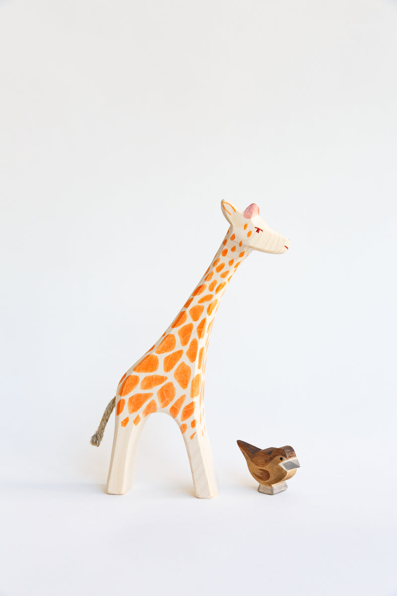 An Ostheimer running giraffe figure children's toy hand-crafted in Germany
