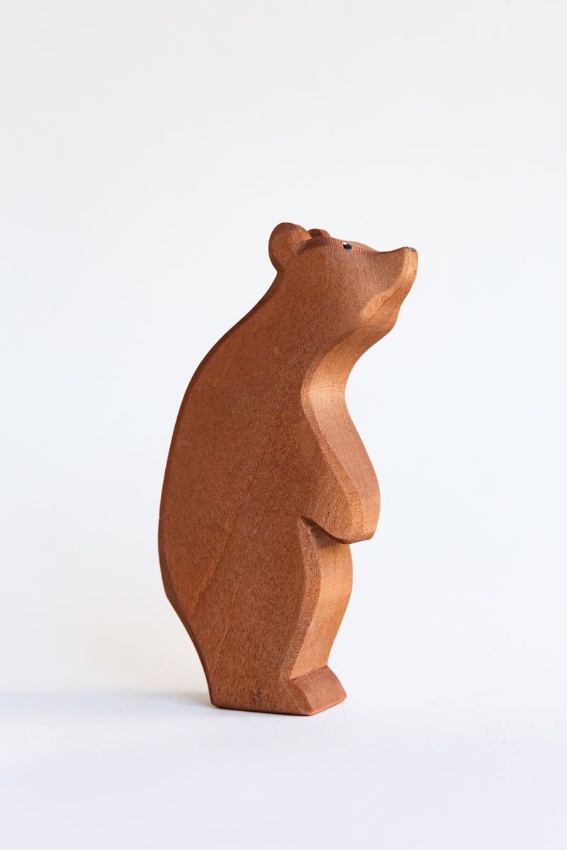 An Ostheimer standing bear figure hand-crafted children's toy in Germany