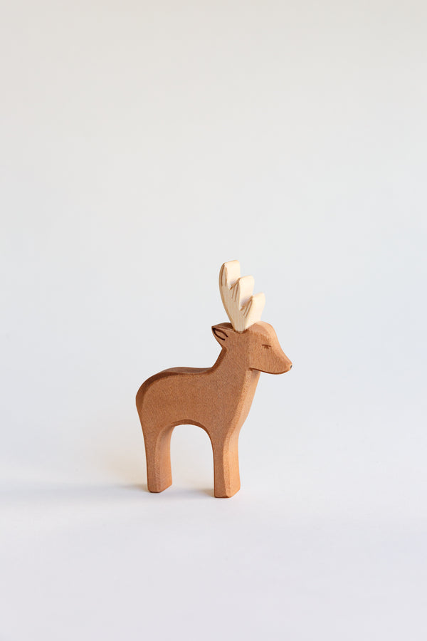 An Ostheimer roebuck figure children's toy hand-crafted in Germany