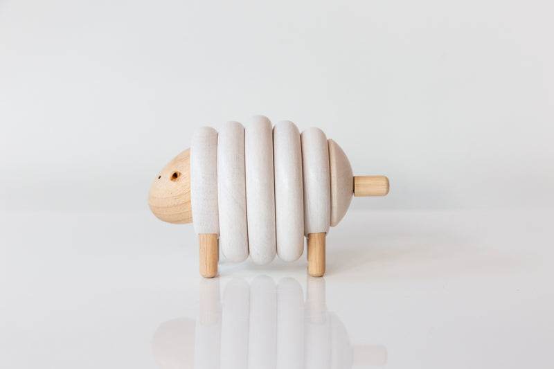 Wooden Lacing Sheep Toy