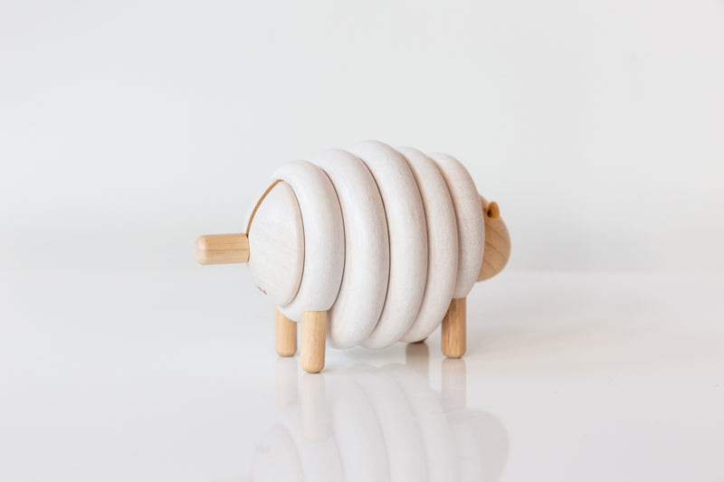 Wooden Lacing Sheep Toy