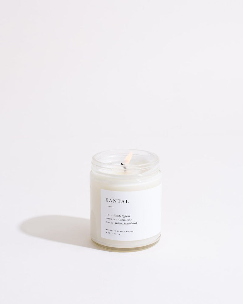 A Brooklyn Candle Studio jar in Santal scent