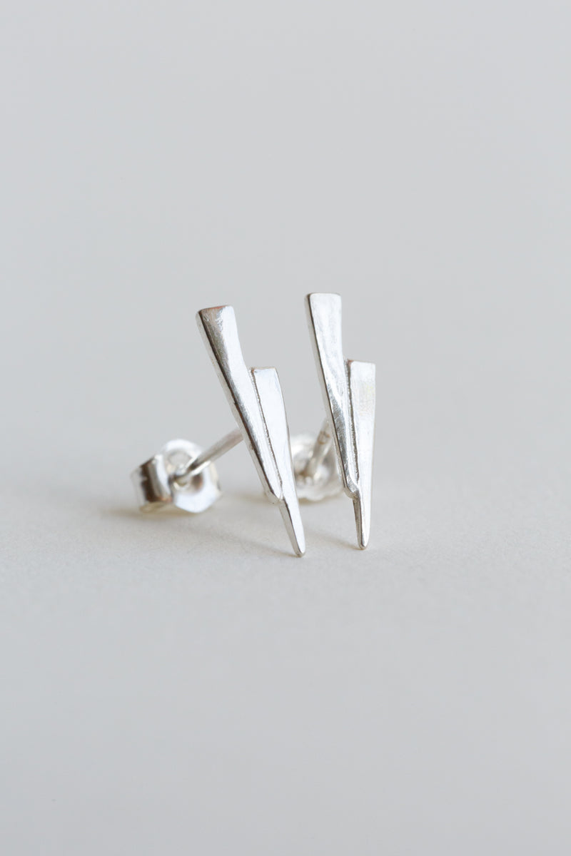 T.Kahres Jewelry Sterling Silver Razor Studs