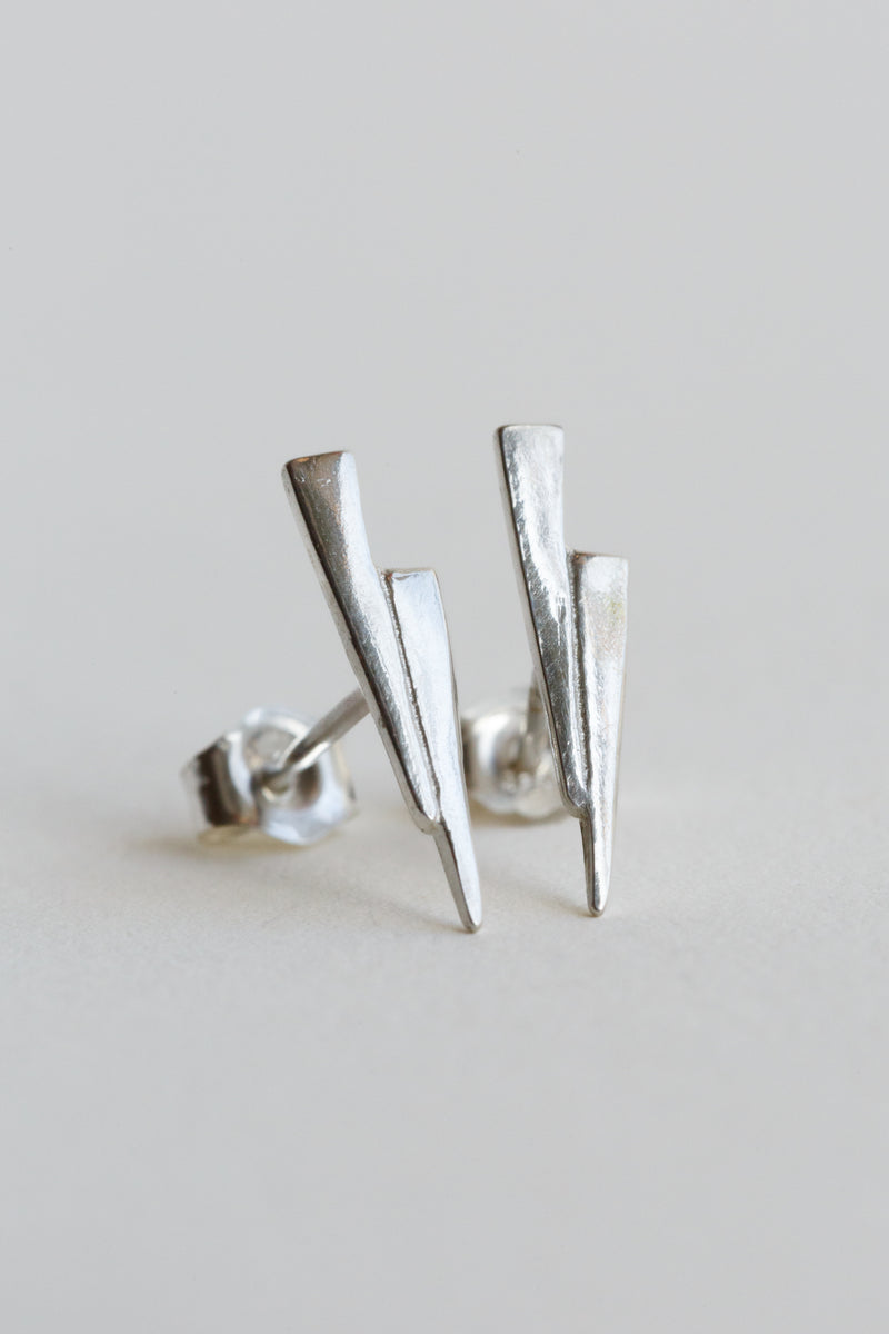 T.Kahres Jewelry Sterling Silver Razor Studs