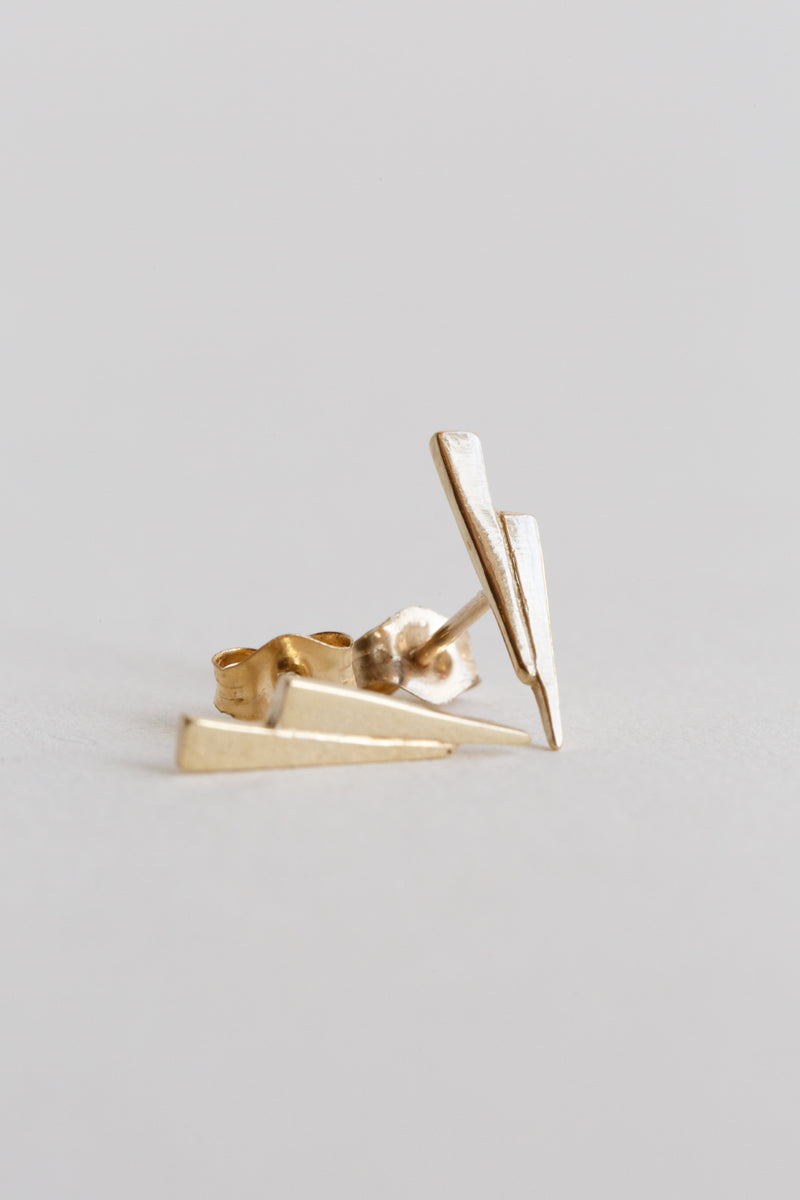 T.Kahres Jewelry Gold Razor Studs