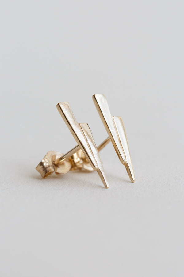 T.Kahres Jewelry Gold Razor Studs