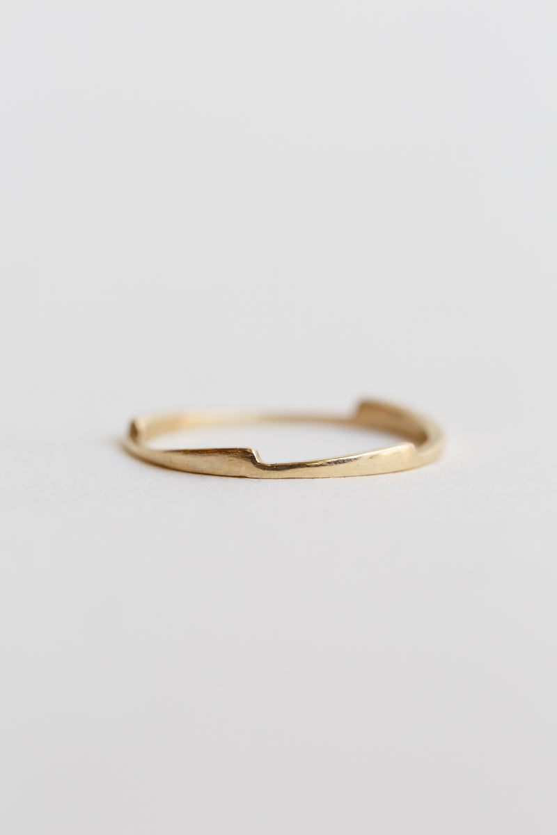 T.Kahres Jewelry Gold razor stack rings