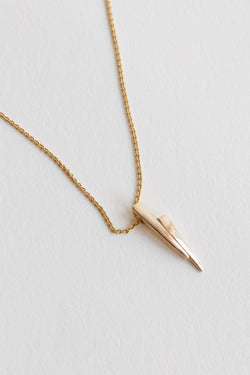 T.Kahres Jewelry Gold on gold razor necklace