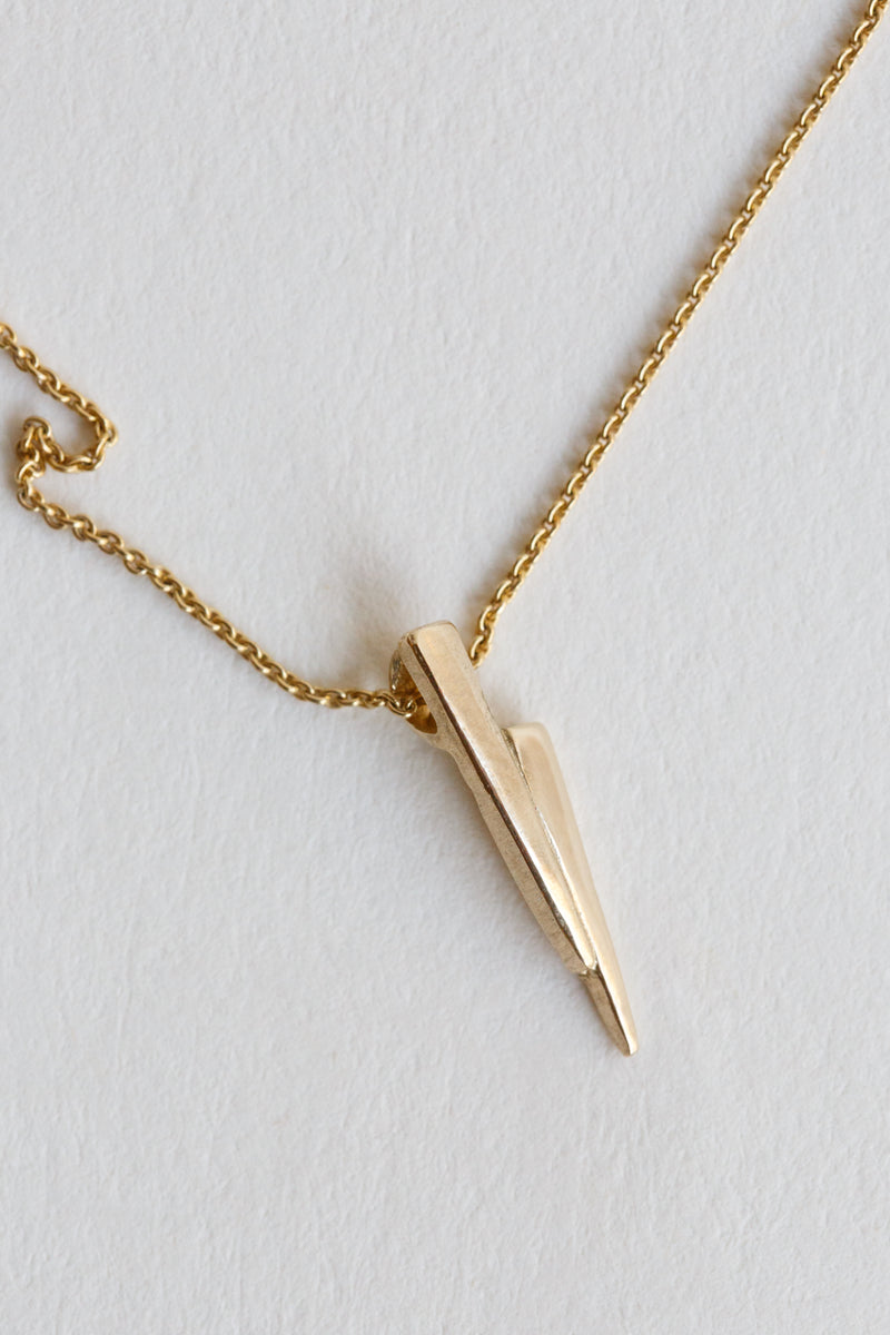 T.Kahres Jewelry Gold on gold razor necklace