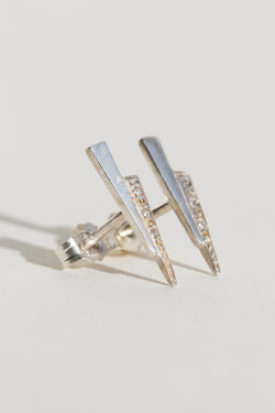 T.Kahres Jewelry Razor studs with white diamonds