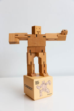 Areaware Cubebot Small wooden children's toy
