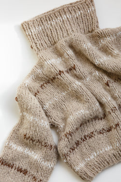 This oversized sweater is handcrafted in South American by Ursa Textiles and is made from the highest quality natural fibers sourced locally in Patagonia and The Andes