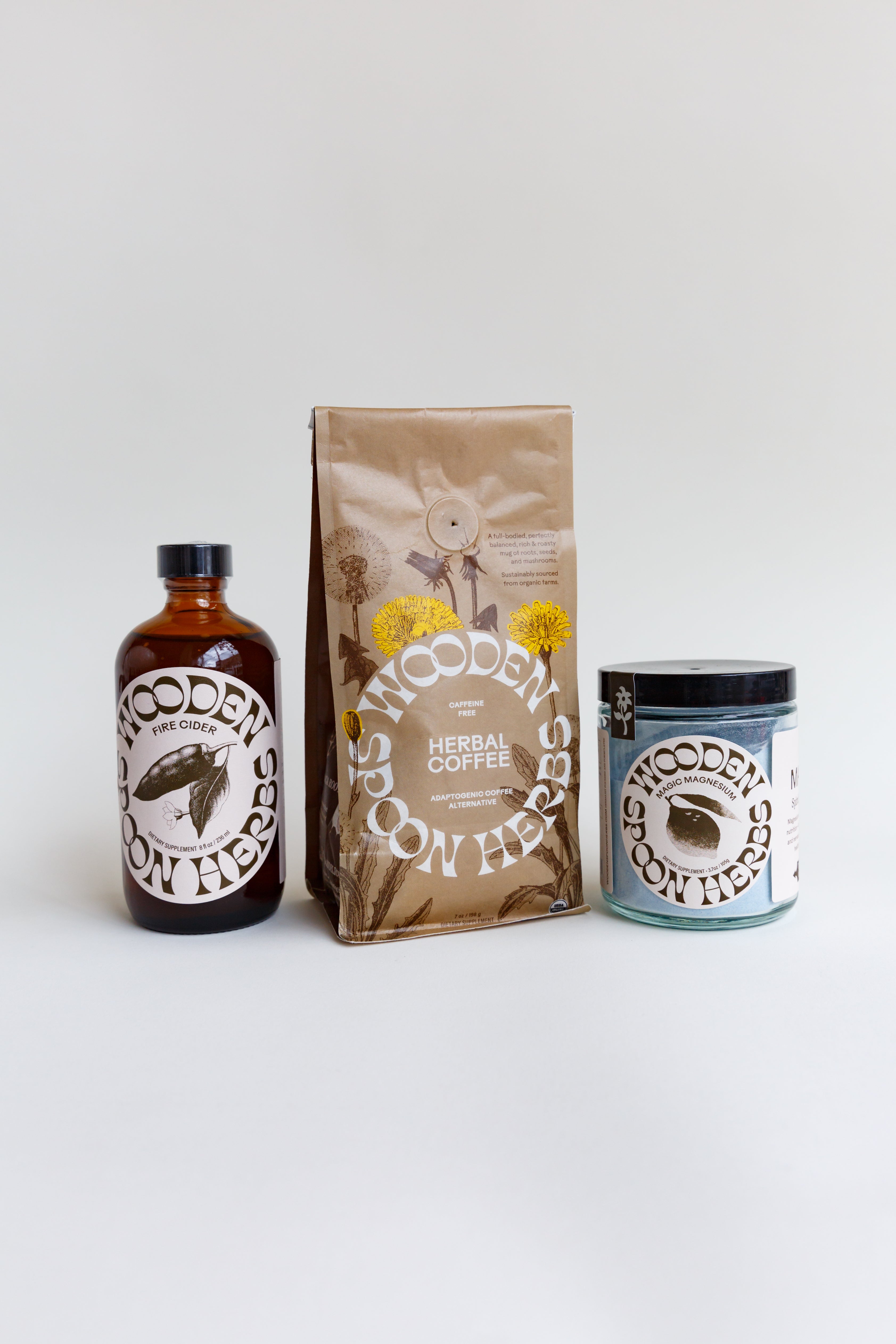 Wooden Spoon Herbs Herbal Coffee Moon and Arrow